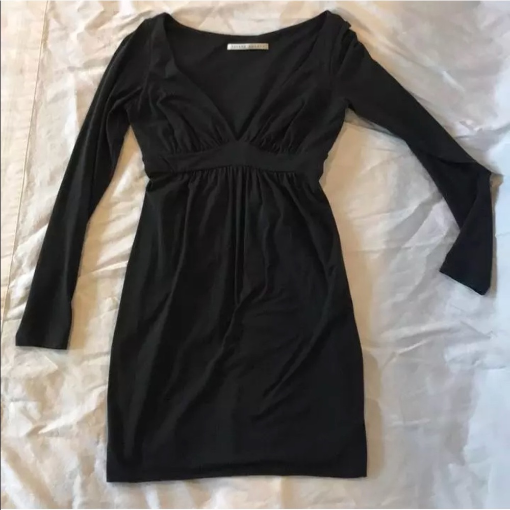 Susana Monaco long sleeve gray dress - small